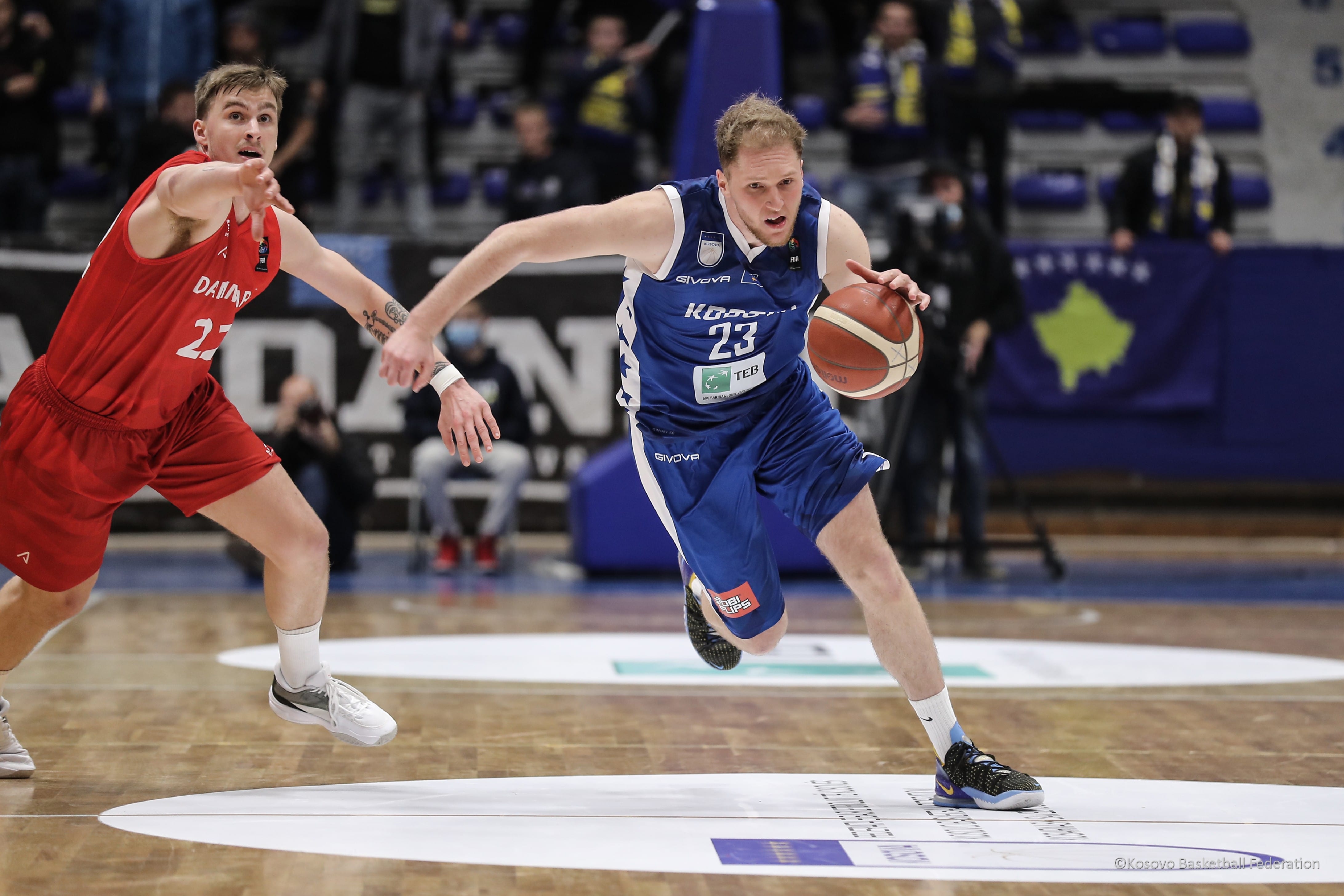 Pamje nga ndeshja Kosova-Danimarka